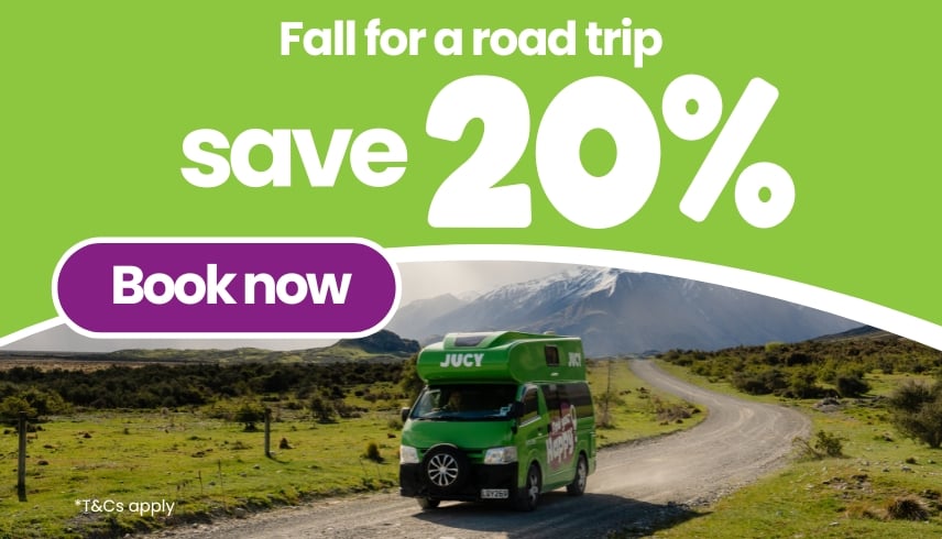 Fall for a road trip – save 20%! 