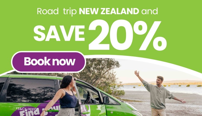 20% off the JUCY Campervan from Auckland, Christchurch or Queenstown